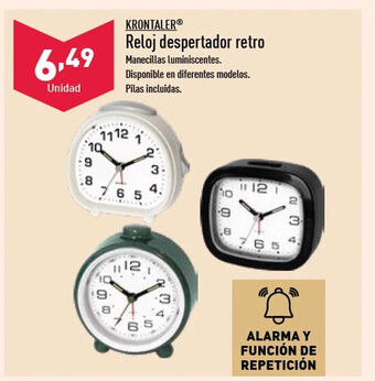 ALDI Reloj Despertador Retro oferta