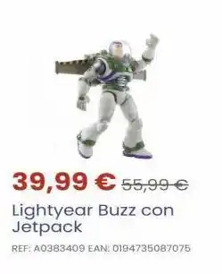Juguettos 39,99 € 55,99 € lightyear buzz con jetpack ref: a0383409 ean: 0194735087075 oferta