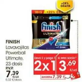 Eroski Finish lavavajillas powerball ultimate oferta