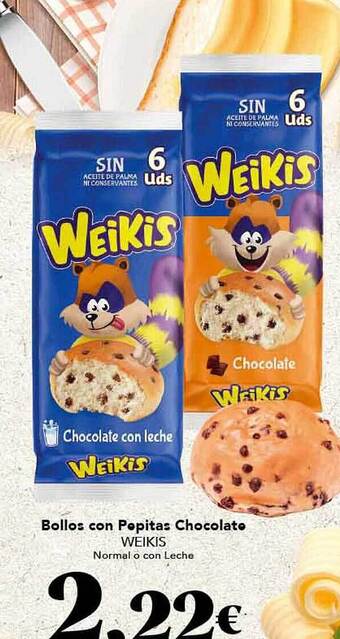 Gadis Bollos con pepitas chocolate weikis oferta