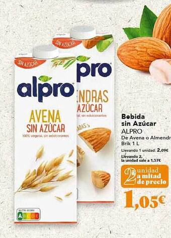 Gadis Bebida sin azúcar alpro oferta