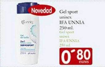Supermercados Bip Bip Gel sport unisex ifa unnia oferta