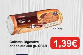 Spar La Palma Galletas digestive chocolate spar oferta