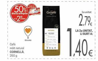 Valvi Supermercats Cafè mòlt natural cornellà oferta