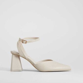 Merkal Zapato tacón geométrico piccola piu oferta