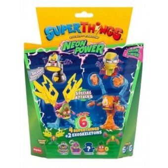 Juguetoon Blister 6 superthings serie 11 neon power pack 6 oferta