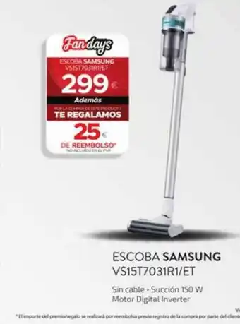 Euronics Escova samsung vs15t7031r1-et oferta