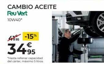 Feu Vert Cambio aceite feu vert oferta