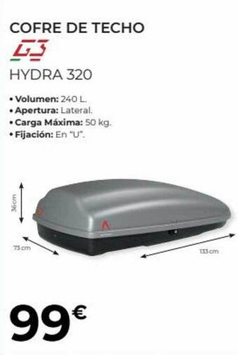 Feu Vert Cofre de techo hydra 320 oferta