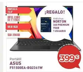 Mi electro Portátil asus f51500ea-bq2361w oferta