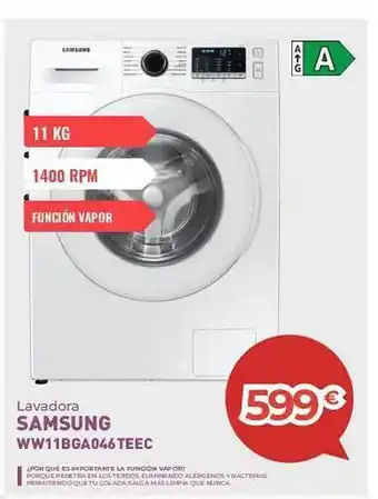 Mi electro Lavadora samsung ww1bga046teec oferta