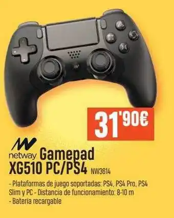 PCBox Netway gamepad xg510 pc-ps4 oferta