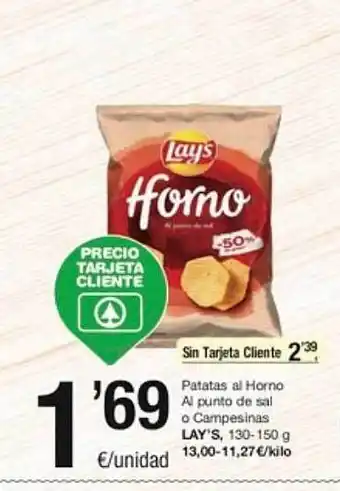SPAR Fragadis Patatas al horno al punto de sal o campesinas lay's oferta