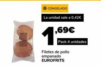 Supeco Filetes de pollo empanado eurofrits oferta