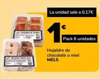 Supeco Hojaldre de chocolate o miel oferta