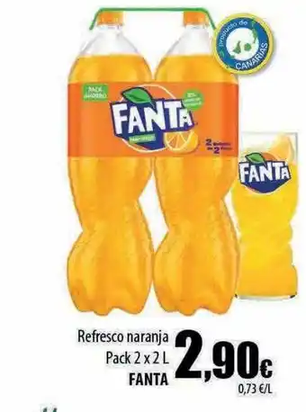 Spar Tenerife Refrsco naranja pack 2 fanta oferta