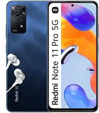 Amazon Xiaomi redmi note 11 pro 5g - smartphone de 6+128gb, pantalla de 6.67” 120hz fhd+ amoled, snapdragon 695, triple cámara de... oferta