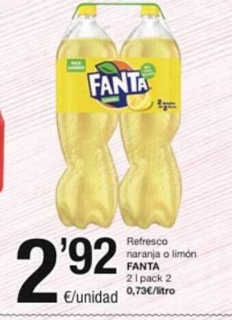 SPAR Fragadis Refresco naranja o limón fanta oferta