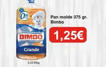 Spar La Palma Pan molde bimbo oferta