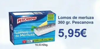 Spar La Palma Lomos de merluza pescanova oferta