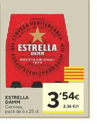 Caprabo Estrella damm cervesa pack de 6 oferta