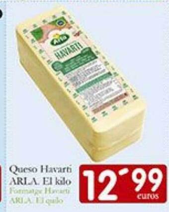 Supermercados Bip Bip Queso havarti arla el kilo oferta