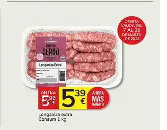 Consum Longaniza extra consum oferta