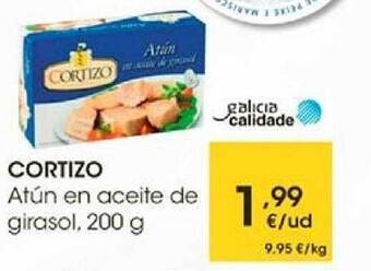 Eroski Cortizo atún en aceite de girasol oferta