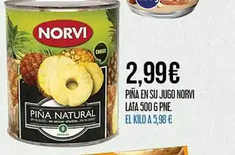 Claudio Piña en su jugo norvi lata oferta