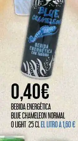 Claudio Bebida energética blue chameleon normal o light oferta