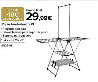 Costco Mesa tendedero xxl oferta