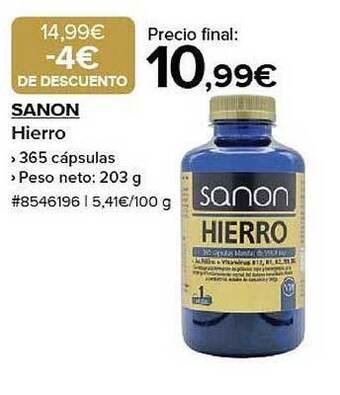 Costco Sanon hierro oferta
