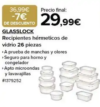 Costco Glasslock recipientes hérmeticos de vidrios 26 piezas oferta