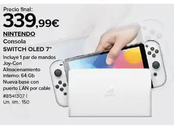 Costco Nintendo consola switch oled 7 oferta