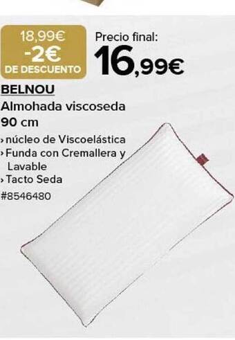 Costco Belnou almohada viscoseda 90cm oferta