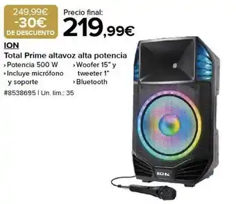 Costco Ion total prime altavoz alta potencia oferta