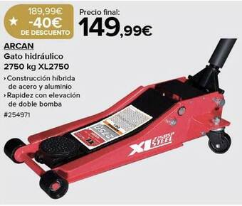 Costco Arcan gato hidráulico 2750 kg xl2750 oferta