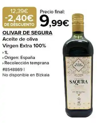 Costco Olivar de segura aceite de oliva virgen extra 100% oferta