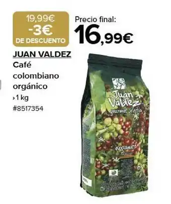 Costco Juan valdez café colombiano orgánico oferta