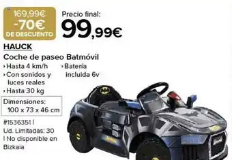 Costco Hauck coche de paseo batmóvil oferta