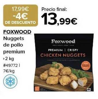 Costco Foxwood nuggets de pollo premium oferta