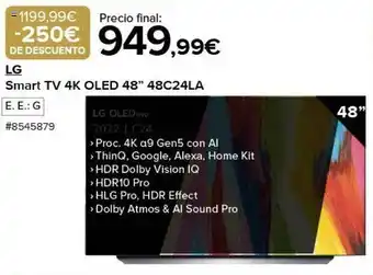 Costco Lg smart tv 4k oled 48 oferta