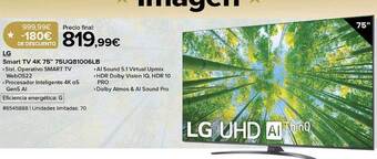 Costco Lg smart tv 4k 75 oferta