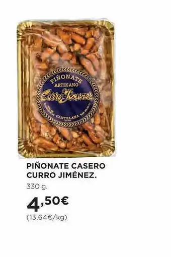 El Corte Inglés Piñonate casero curro jiménez oferta