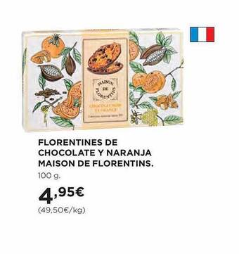 El Corte Inglés Florentines de chocolate y naranja maison de florentins oferta