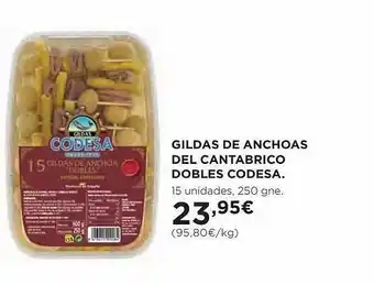 El Corte Inglés Gildas de anchoas del cantabrico dobles codesa oferta