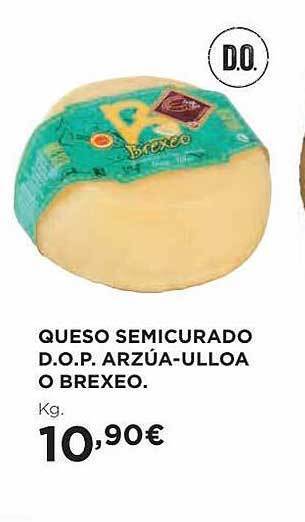 El Corte Inglés Queso semicurado d.o.p. arzúa-ulloa o brexeo oferta
