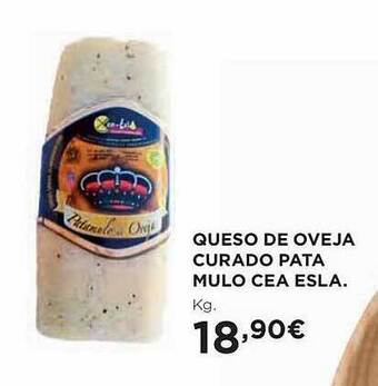 El Corte Inglés Queso de oveja curado pata mulo cea esla oferta