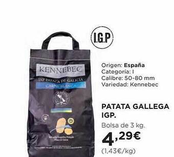 El Corte Inglés Patata gallega igp oferta