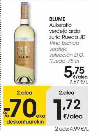 Eroski Blume vino blanco verdejo selección d.o. rueda oferta